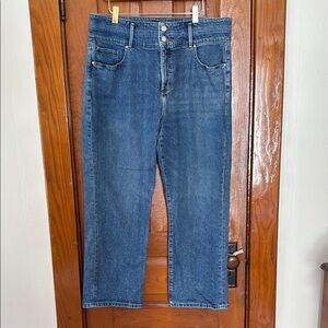 Ann Taylor straight crop Blue Denim Jeans